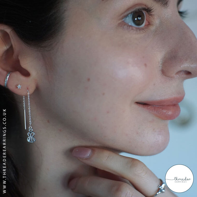925 Sterling Silver Cut-Out Bee 