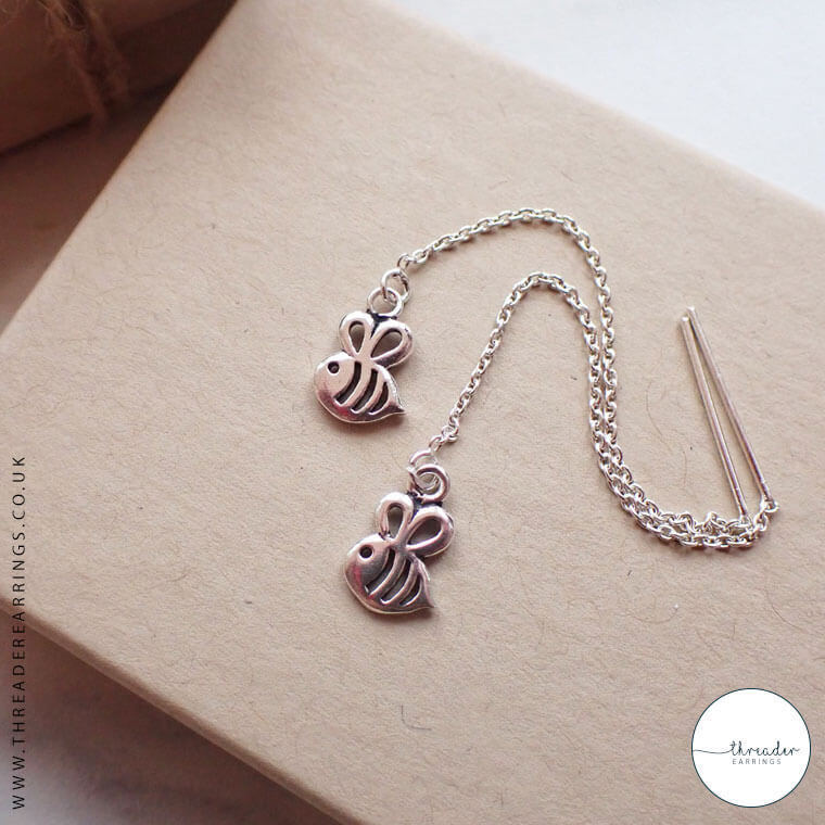 925 Sterling Silver Cut-Out Bee 