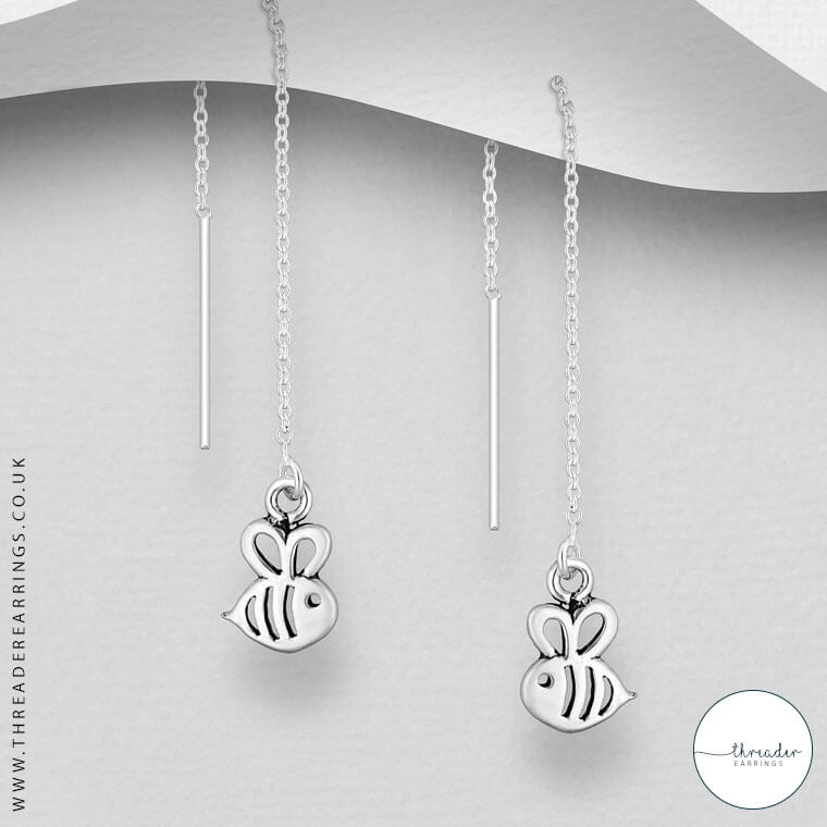 925 Sterling Silver Cut-Out Bee 