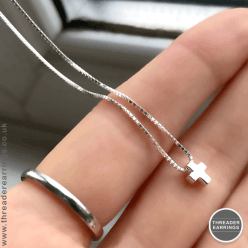 Sterling silver cross necklace