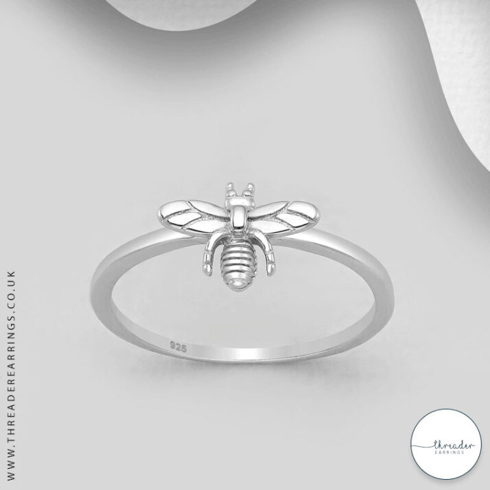 Sterling silver bee ring