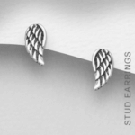 Silver stud earrings