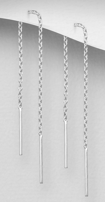 Plain and simple threader earrings