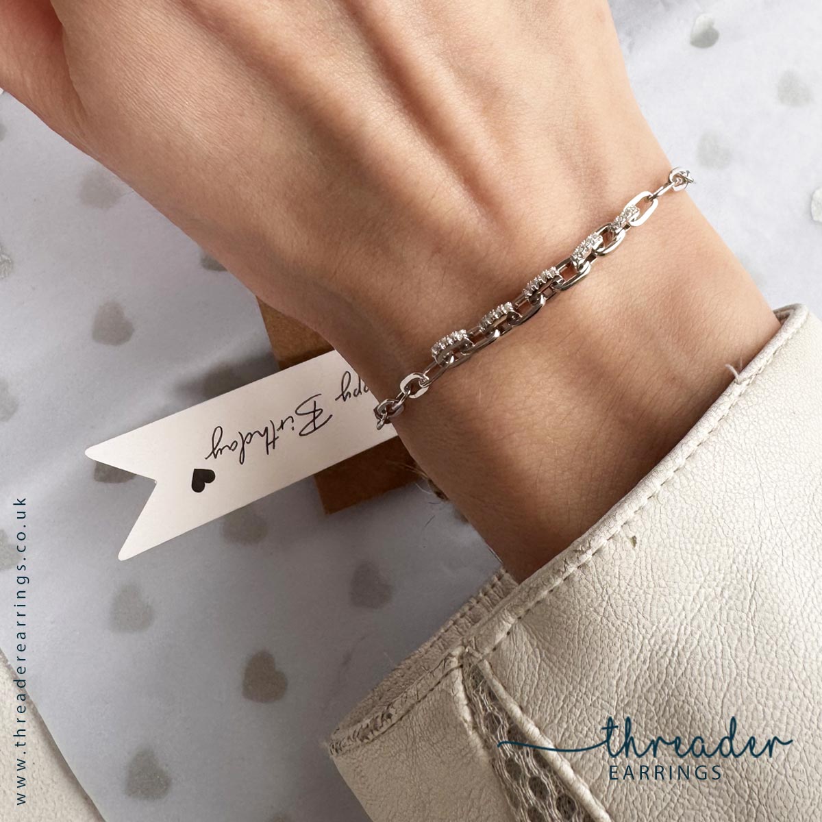 Silver links bracelet