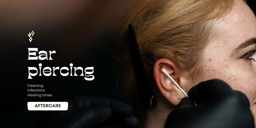 Ear piercing aftercare guide