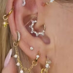 Forward helix ear piercing