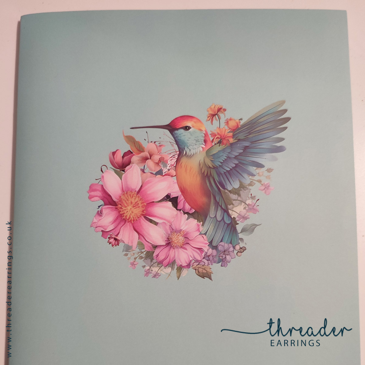 Pop up hummingbird card