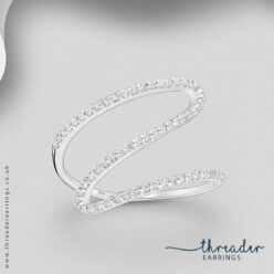 Sterling silver statement ring