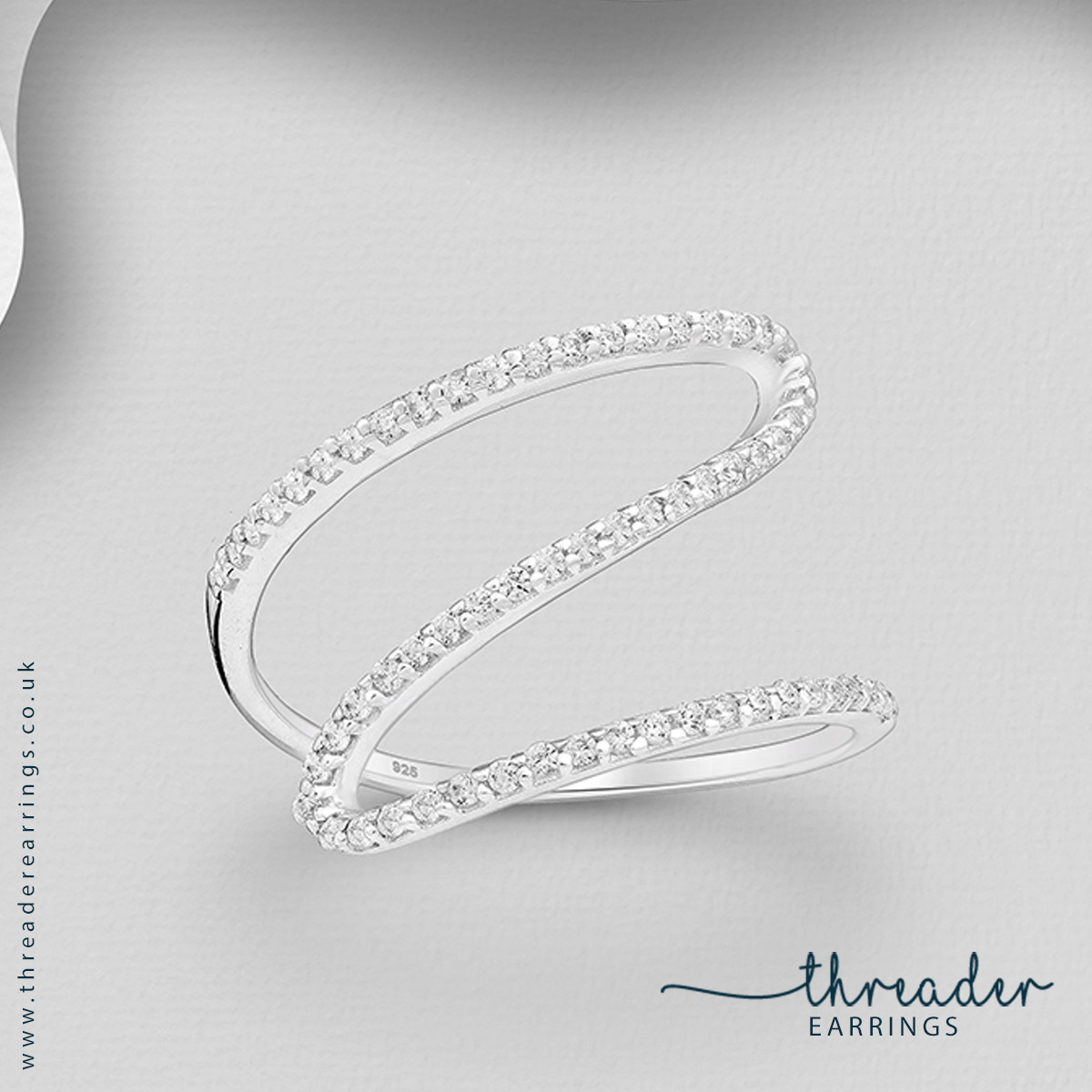 Sterling silver statement ring