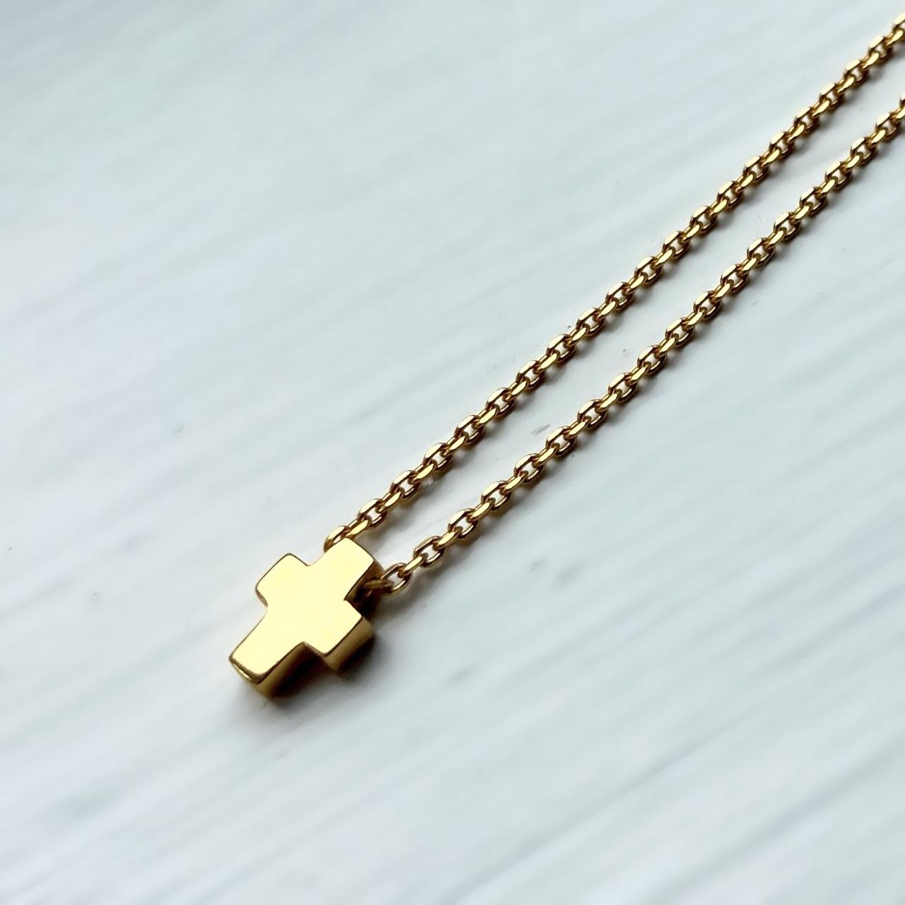 925 small cross slider necklace - Image 3