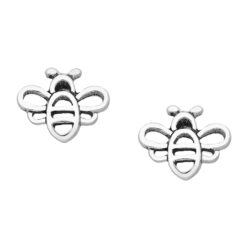 925 Sterling Silver bee stud earrings