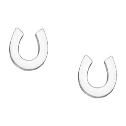 Sterling Silver horse shoe stud earrings
